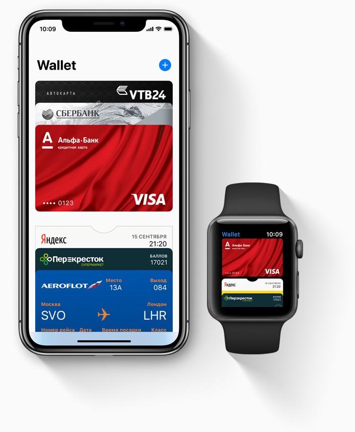 Карта в apple wallet