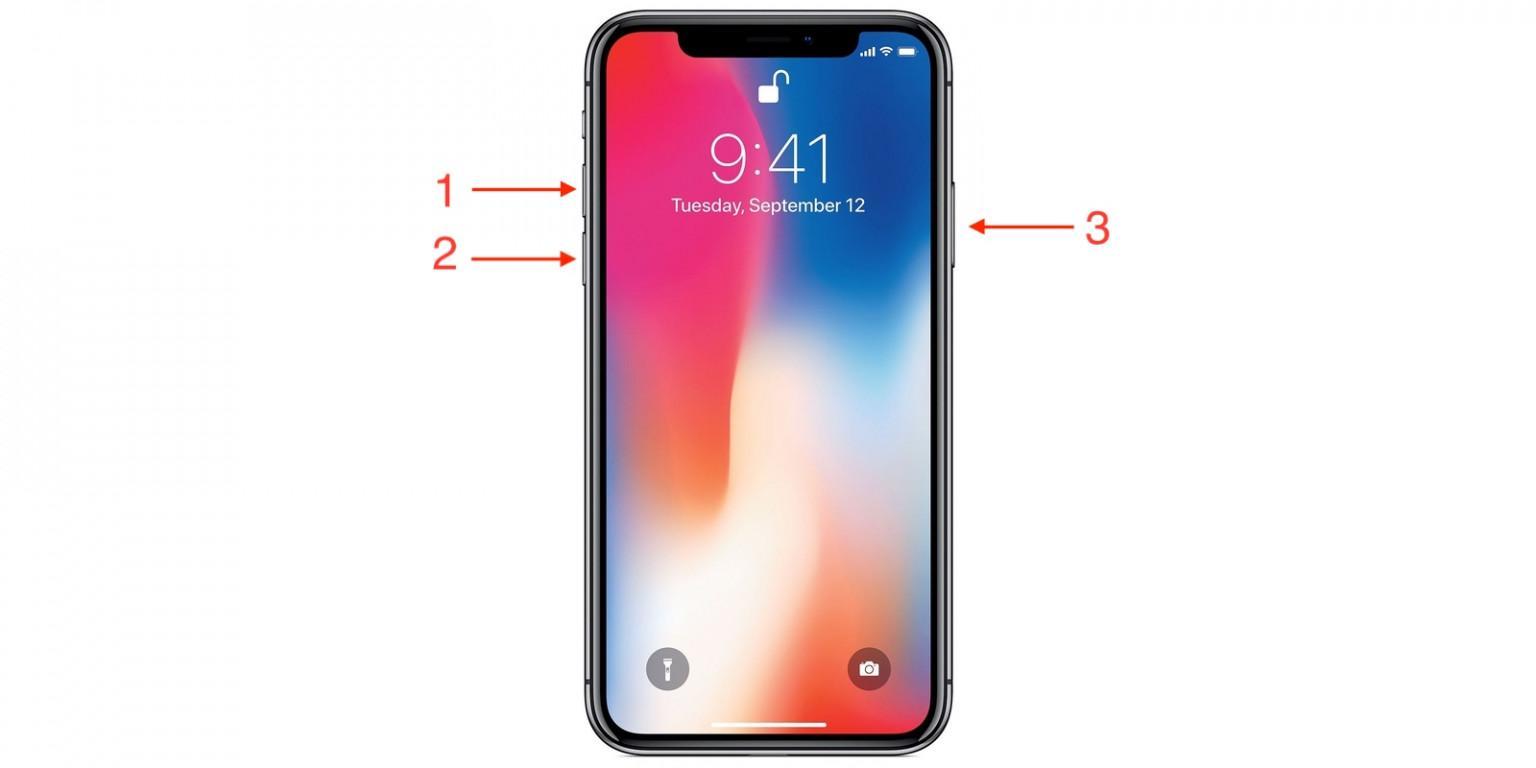 Iphone x перезагружается