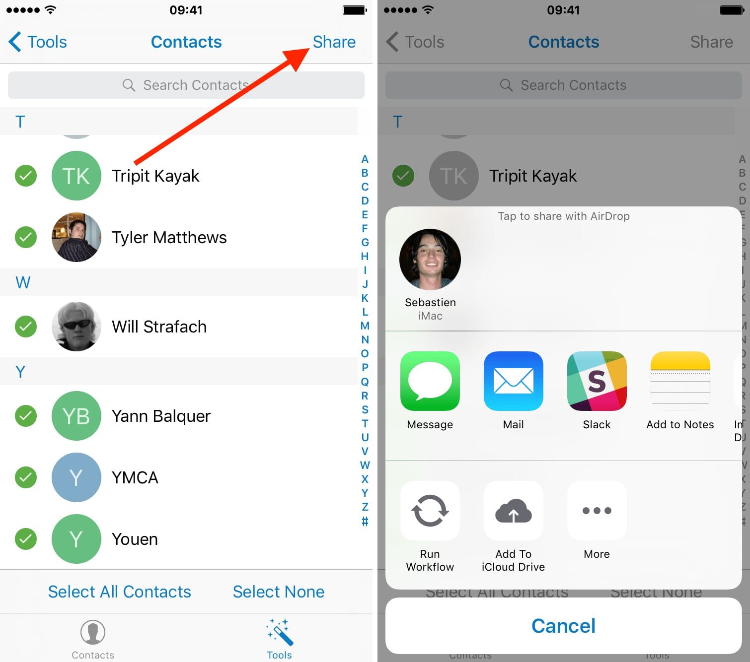 Перенести контакты с андроид на айфон 7