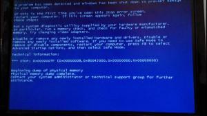 После установки оперативной памяти синий экран