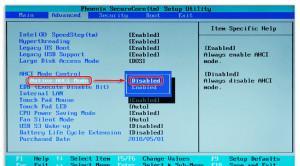 Как отключить ahci в биосе
