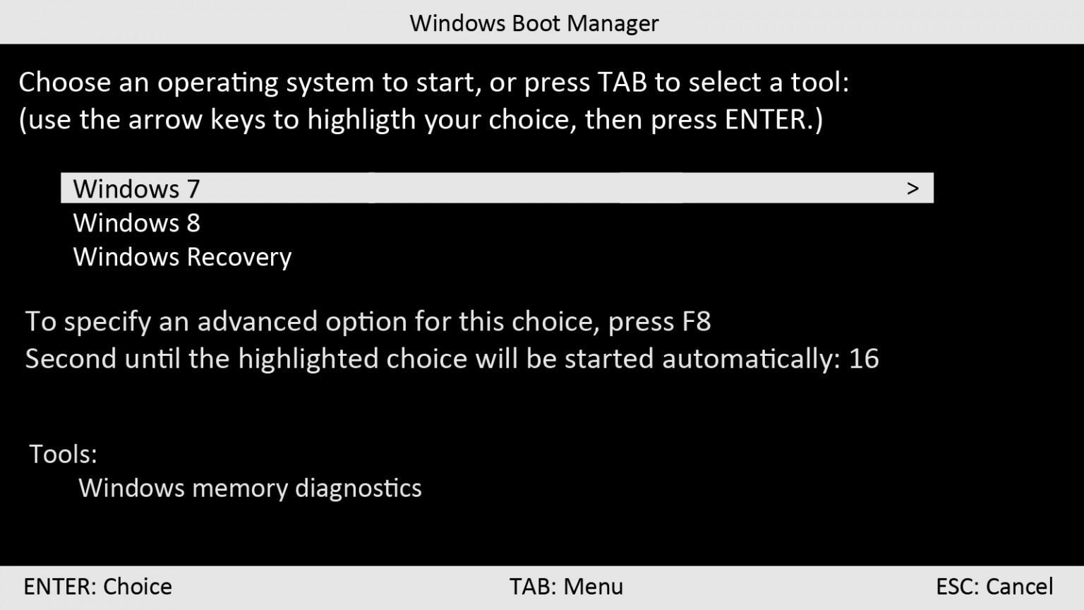 Boot manager при загрузке ноутбука что делать